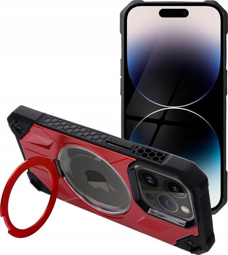 OEM Futeral ARMOR MAG COVER kompatybilny z MagSafe do IPHONE 15 Plus czerwony 13844591 (5903396219481) maciņš, apvalks mobilajam telefonam OEM Futeral ARMOR MAG COVER kompatybilny z MagSafe do IPHONE 15 Plus czerwony 13844591 (5903396219481) maciņš, apvalks mobilajam telefonam