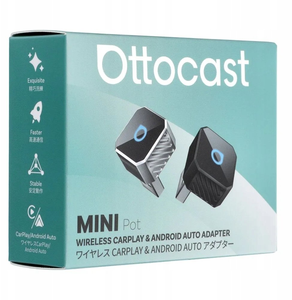 Ottocast FM Transmitter Wireless Car Adapter Mini Cube T3 Silver FM transmiteris