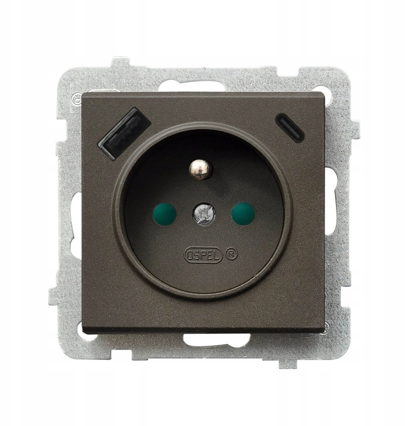 Ospel SONATA Gniazdo single with grounding