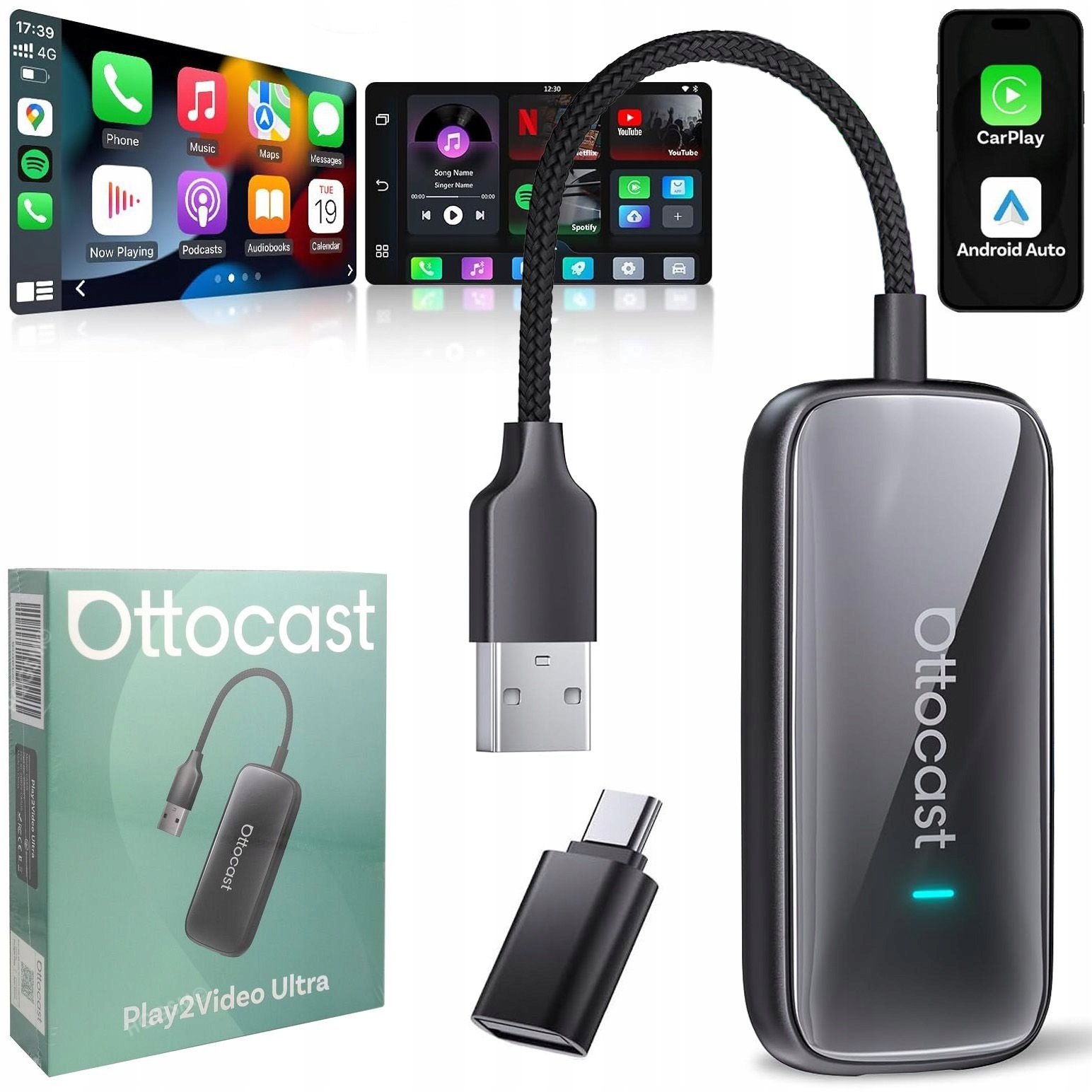 Ottocast CA515-T Play2Video Ultra Android Multimedia