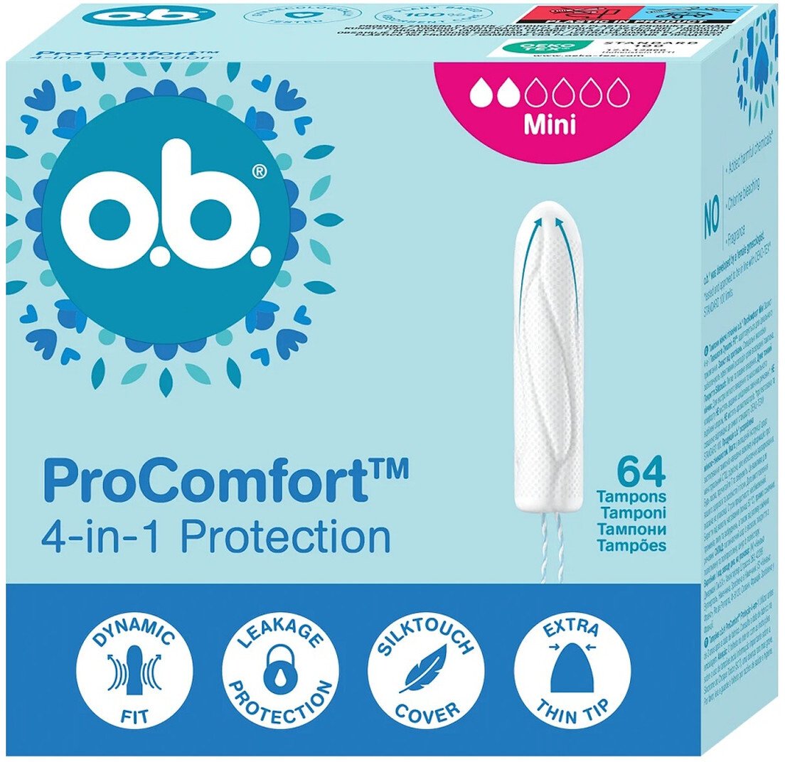 O.B Tampony ProComfort Mini 64szt